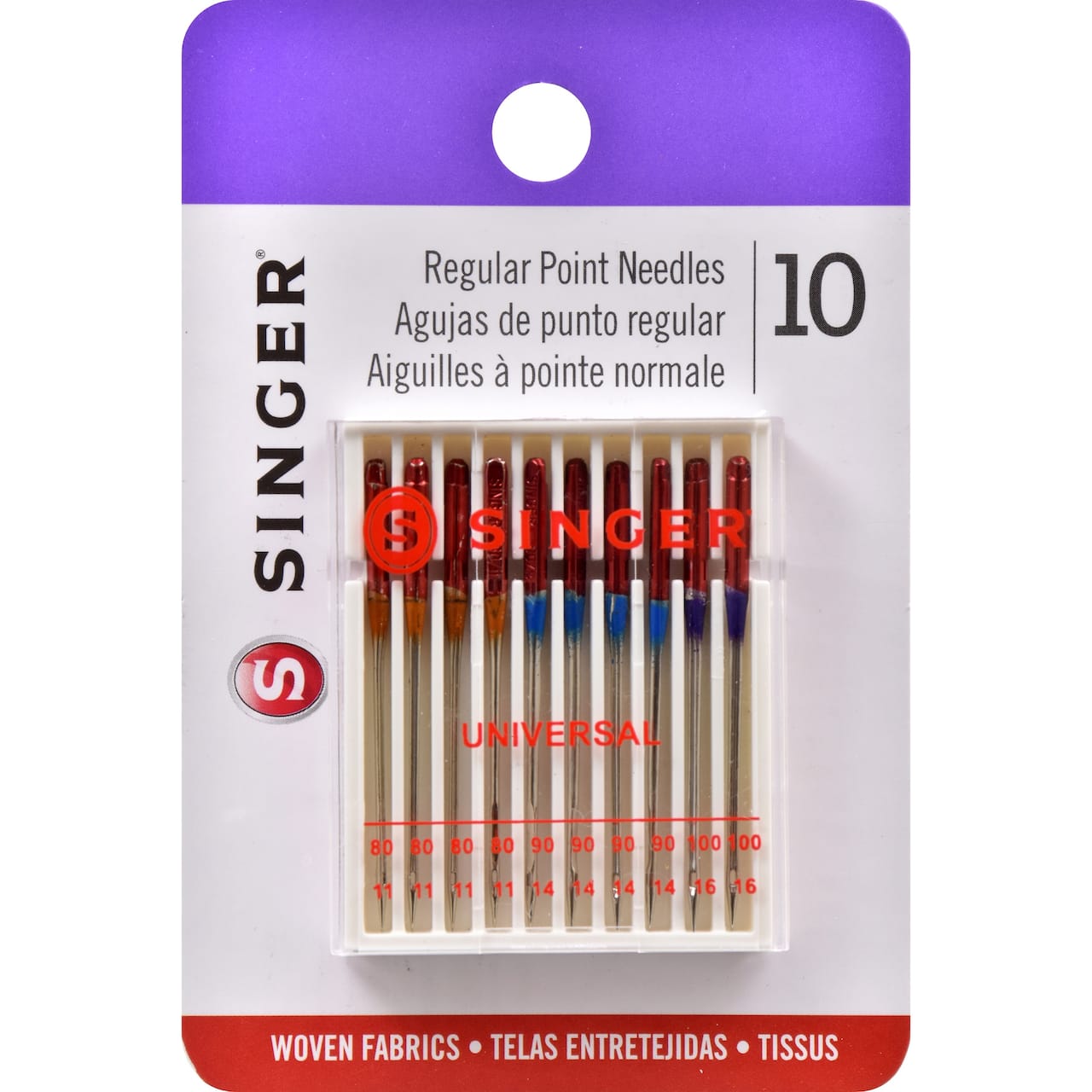 SINGER® Universal Regular Point Machine Needles, 10ct.